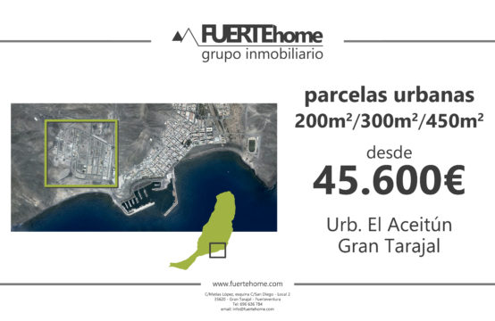 Parcelas urbanas &#8211; Urbanización El Aceitún, Gran Tarajal, Tuineje