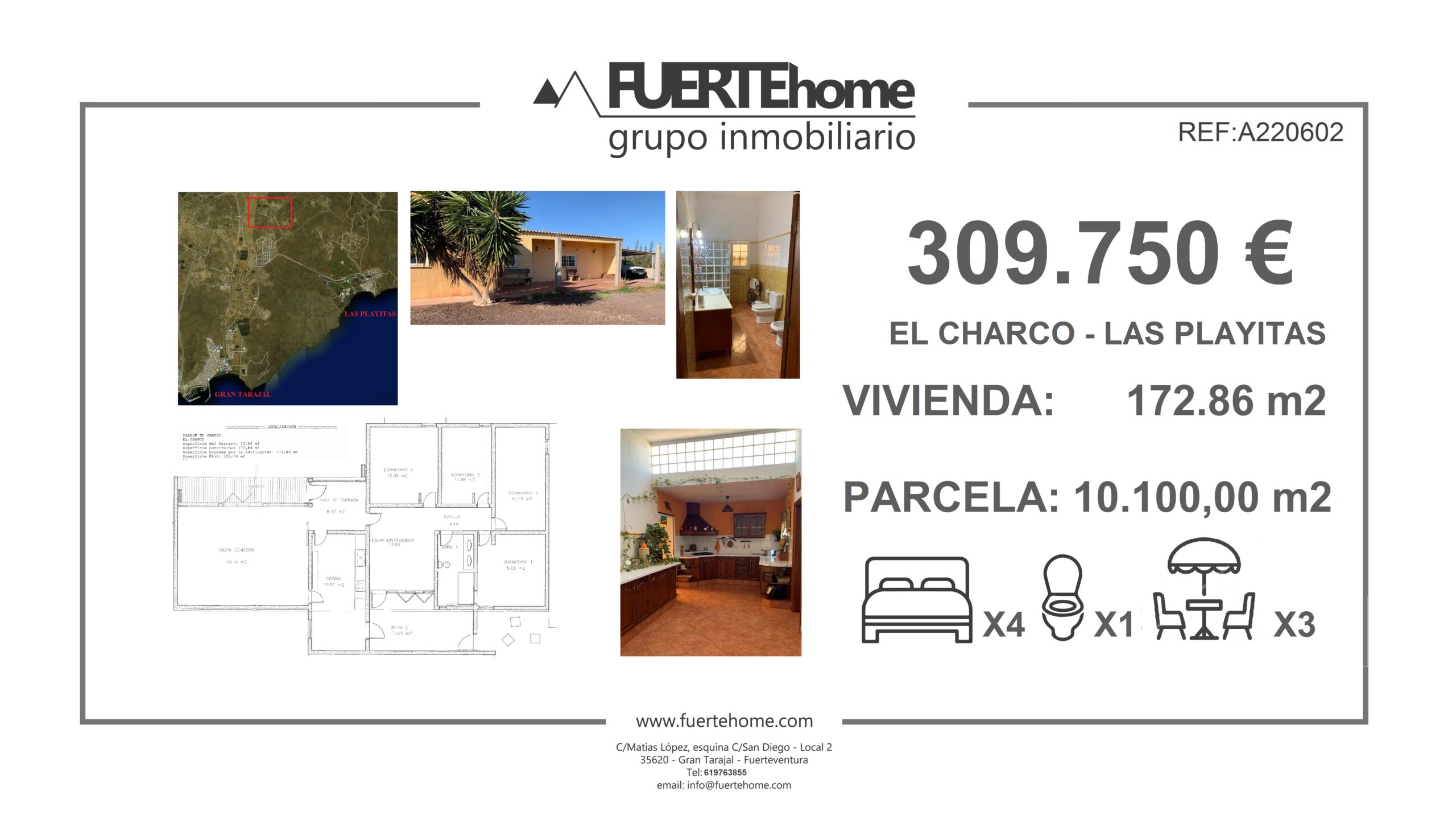 VIVIENDA UNIFAMILIAR &#8211; LOS RAMOS _ LAS PLAYITAS &#8211; A220602